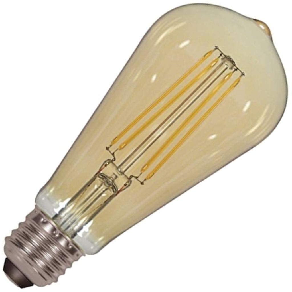 Satco S8612 Medium Bulb in Light Finish, 5.50 inches, Base, Transparent  Amber - - Amazon.com
