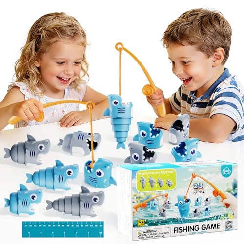 Board Games Kids & Adults 2 Player Family Party Fishing Kids Games To Catch The Longest Fun Educational Math Toys For 3 4 5 Year Olds Gifts for Boys Girls