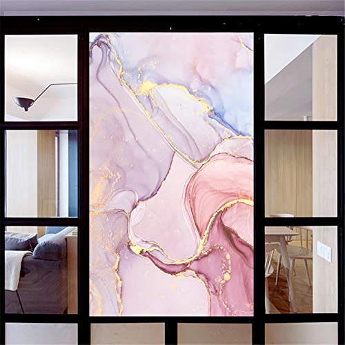 Película para ventana privacidad 23.6x47.2 in estilo mármol miniatura 2
