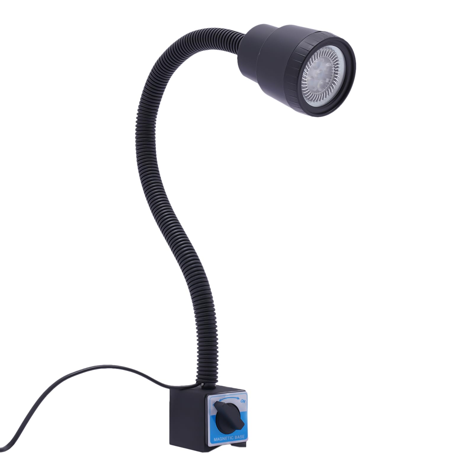 Lampa maszynowa CNC, 220 V, magnetyczna lampa LED, elastyczna lampa robocza z elastycznym ramieniem świetlnym i obrotem o 360°, do warsztatów mechanicznych