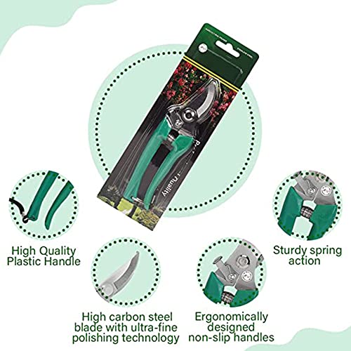 Kraft Seeds Assorted Hand Pruner Cutter - 1Pc (Steel Blades) | Heavy Duty Gardening Cutter Tool | Plant Cutter for Home Garden | Wood Branch Trimmer | Grass Cutting Accessories | Durable Stem Scissors