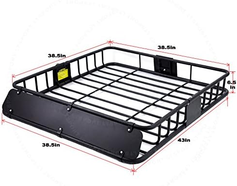 Miniatura 2 de Portaequipaje para techo de automóvil, canasta de almacenamiento para equipaje, con montaje de alta resistencia