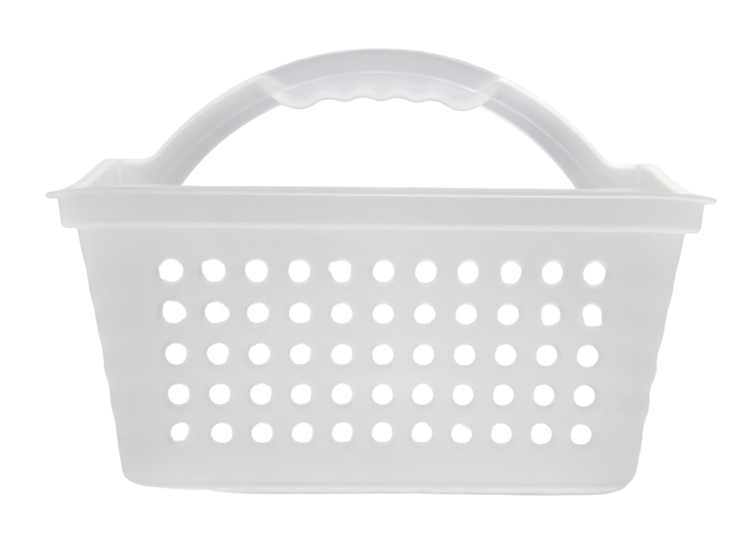 FCVRSDX Small Portable Shower Caddy Frost Plastic