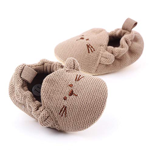 Baby Boy Girl Knit Walking Shoes Non Slip Soft Sole Infant Toddler Slipper Newborn Moccasins First Walker House Crib Sneaker Shoes4