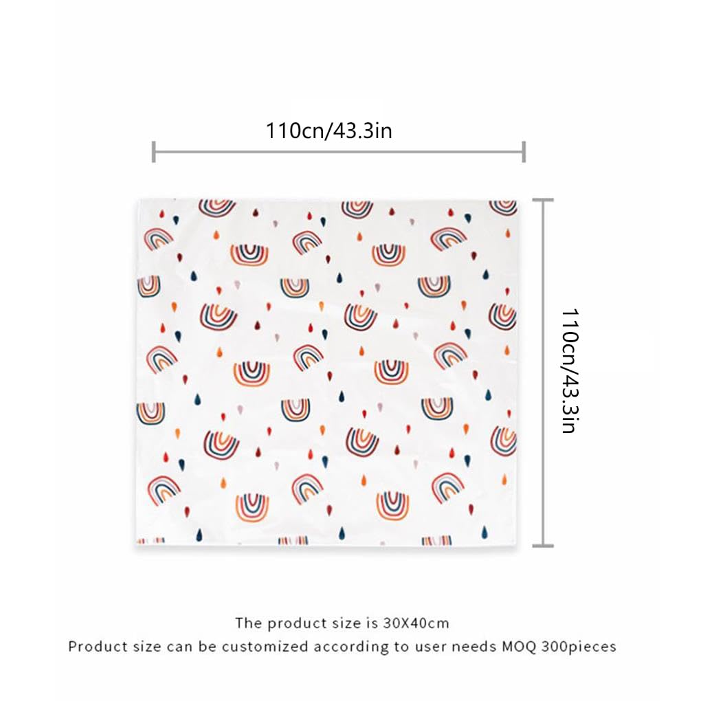 Lot de 3 tapis de chaise de salle à manger pour bébé - Antidérapant - Multifonctionnel - Anti-saleté - Imperméable - Motif géométrique - Tapis rampant pour pique-nique
