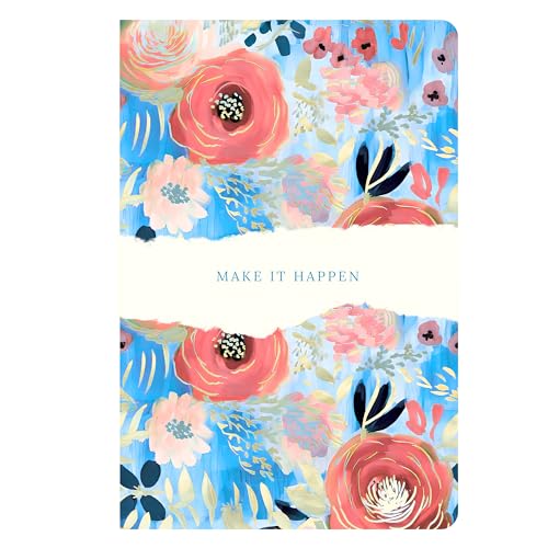Image of LAURET BLANC Ruled Notebook - A5 Size, 144 Ruled Pages, 90 GSM, Paperback (Make It Happen.)
