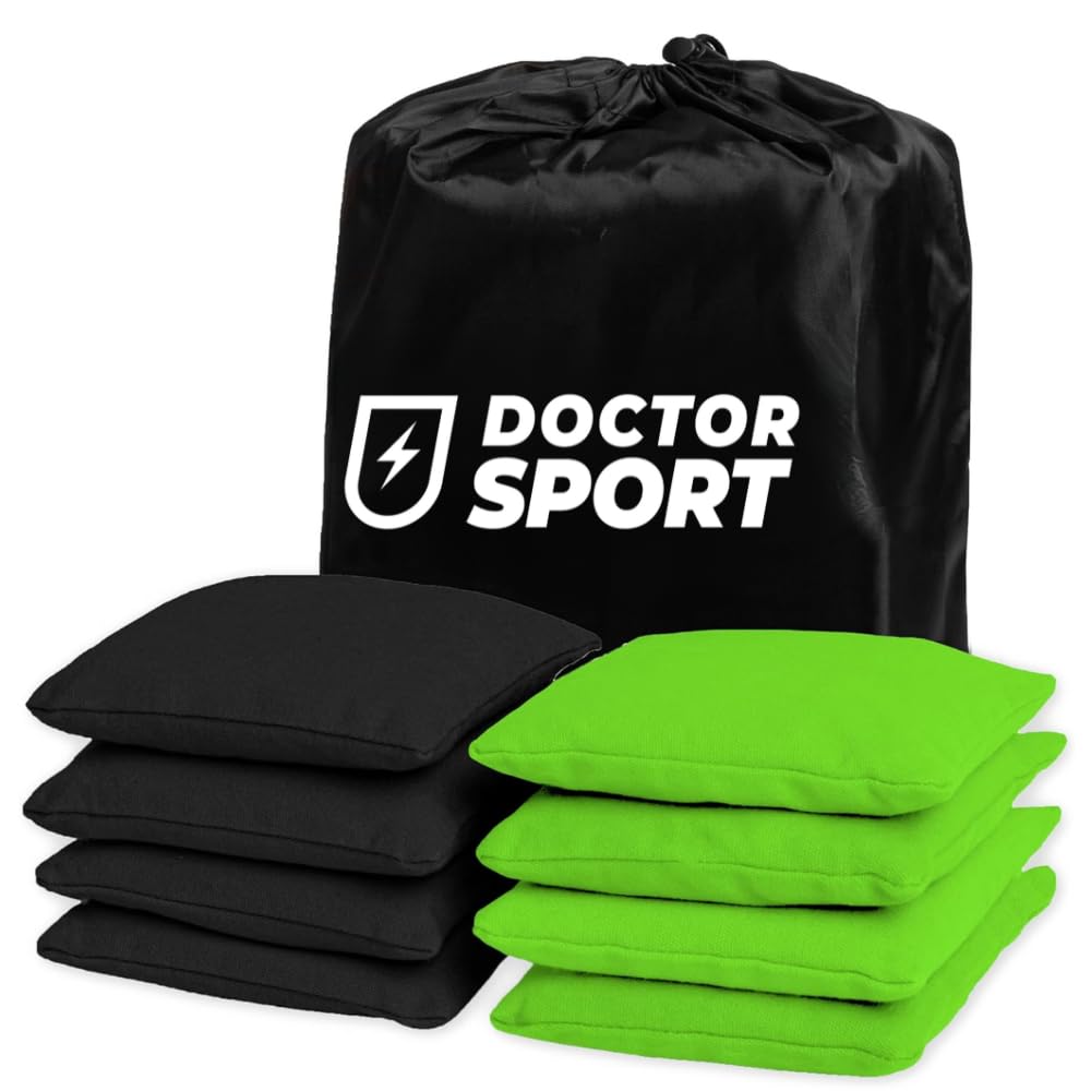 Dr Sport Lot de 8 sacs à cornhole 400 g 15 x 15 cm