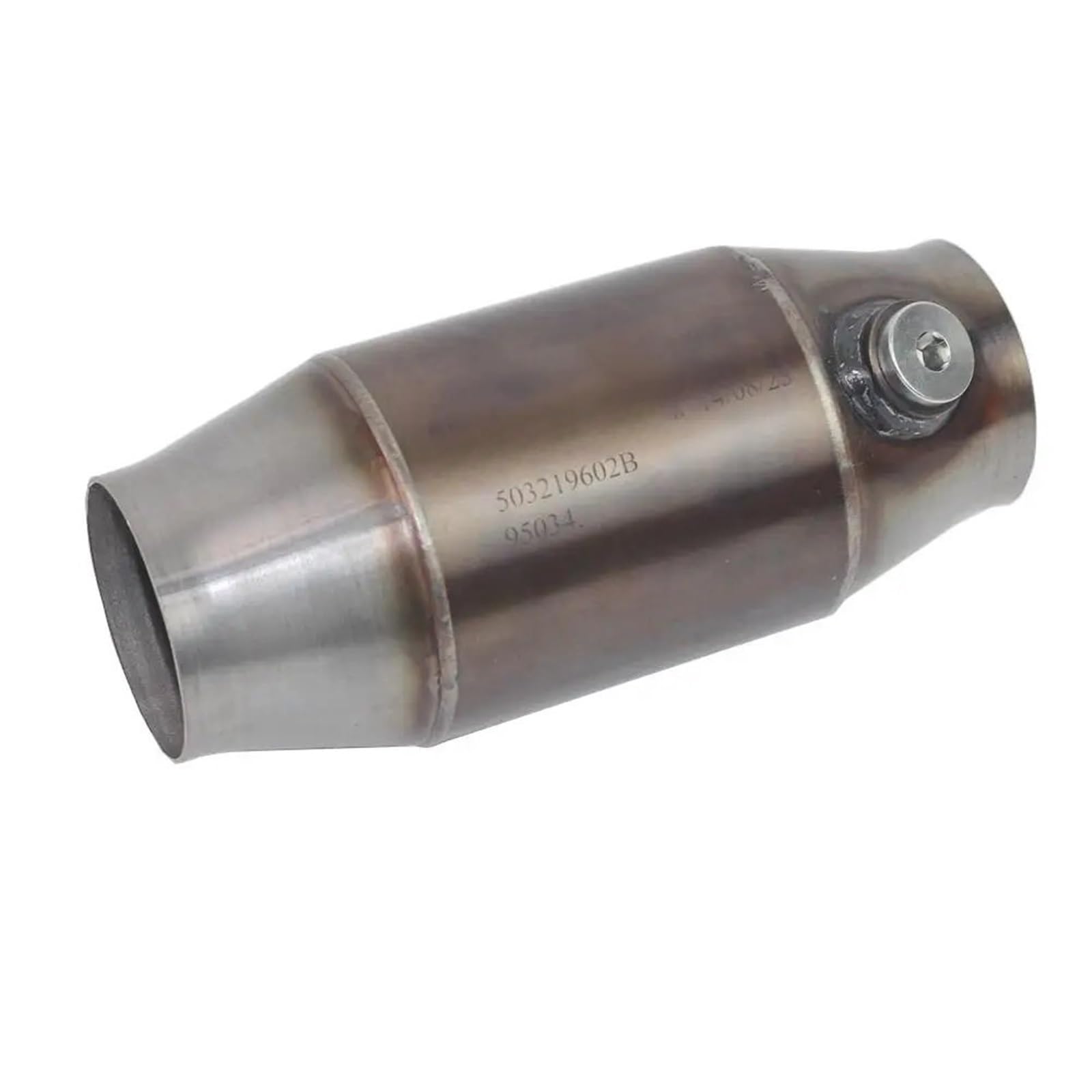 katalizator akcesoria Katalizator wyścigowy o wysokim przepływie 100 Psi 200 Psi z metalowym katalizatorem i metalowym obrzeżem o strukturze plastra miodu katalizator samochodowy(B)