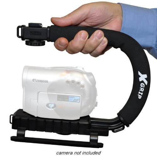 Opteka X-GRIP Professional Camcorder Video Camera Stabilizing Action Support Hand Grip Handle Stabilizer