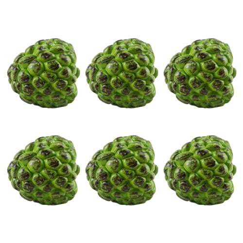 pumpumlia 6 piezas de accesorios de fotografía de frutas artificiales para decoración de fiestas, 24 tipos de frutas realistas de simulación de centros de mesa de frutas