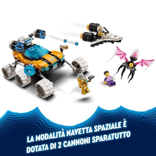 DREAMZzz 2 in 1 L’Auto Spaziale del Professor Oswald, Macchina Giocattolo Trasformabile, Salva Jayden con l'Astronave o con il Rover Spaziale, Regalo Fantasy per Bambini e Bambine da 8 Anni 71475 - Lego - Immagine 5