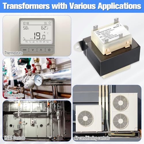 Image of 4011F-3 120V to 24V Transformer 40VA, 24V Transformer Compatible with Goodman /Amana /Trane, HVAC Furnace Replacement Part with Foot Mount