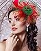 Bniksok Christmas Fascinators Hat for Women Tea Party Headband Flower Halloween Bridal Shower Weddings Themed Events