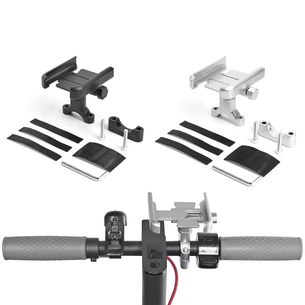 Uniwersalny wspornik ze stopu, odpowiedni, kompatybilny for hulajnogą elektryczną Xiaomi M365 1s Pro Pro 2 At 3, odporny na zużycie 360, regulowany(Noir)