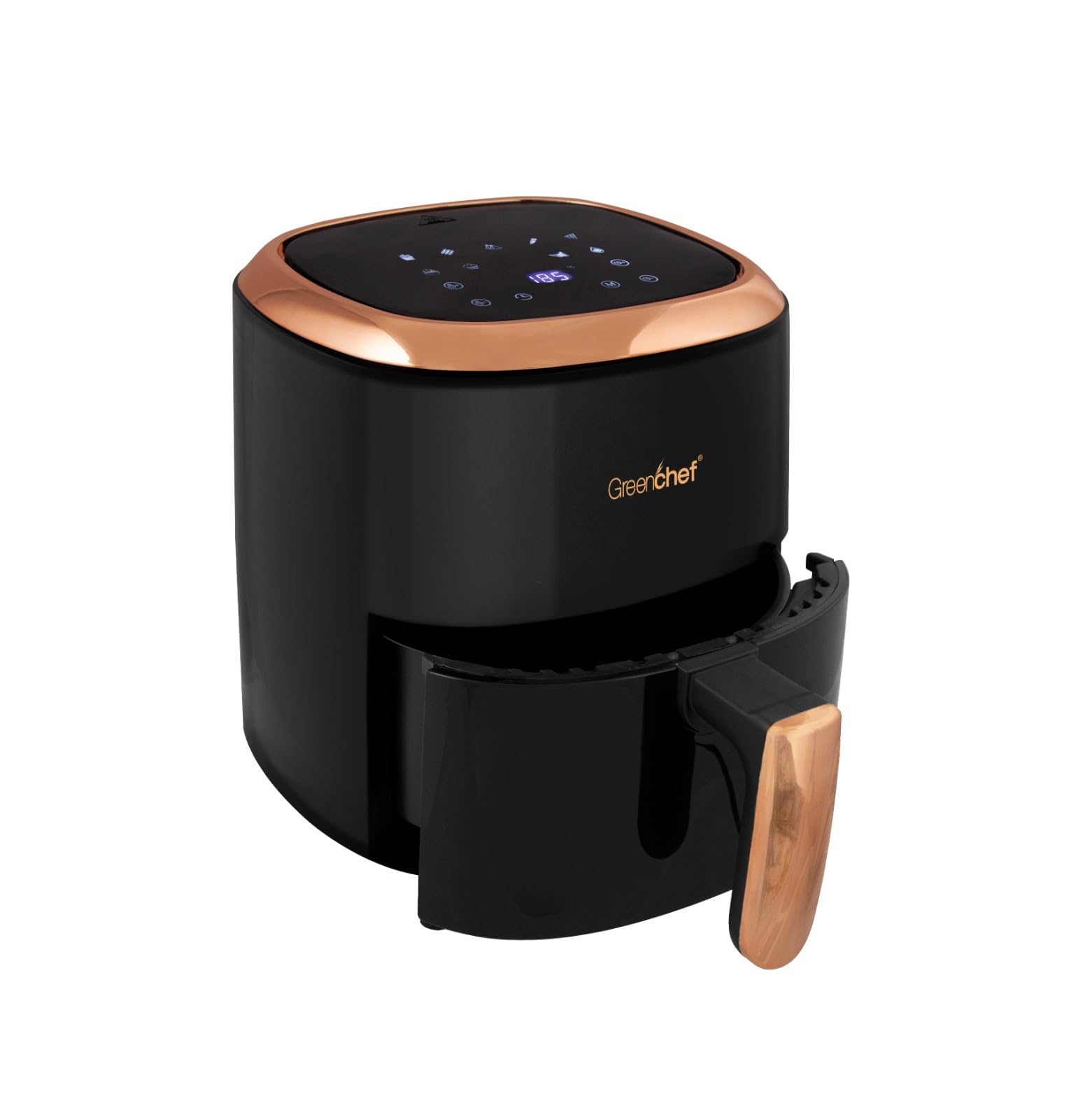 Greenchef Digital Air Fryer Frizzle with Touch Panel, uses up to 90% less fat, 8 Pre-set Menu, 1200W, 4.2 Liter (Black), Large (B0CK4W7NV4) Amazon Price History, Amazon Price Tracker
