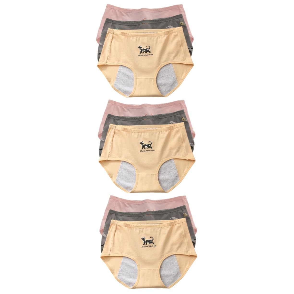 CALLARON Bragas Periodo Menstrual Pantalones para Mujer Ropa Interior De Incontinencia Resumen De Cobertura Completa Período Bragas Mujeres Bragas para Mujeres Algodón