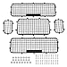 Siatki do okien RC, 5-częściowa siatka ochronna do okien RC wykonana z metalu do Traxxas TRX-4 w skali 1:10 RC Crawler Akcesoria do pilota zdalnego sterowania