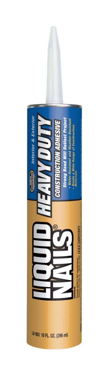 Liquid Nails LN-903 18 Pack Heavy Duty Construction Adhesive, Tan