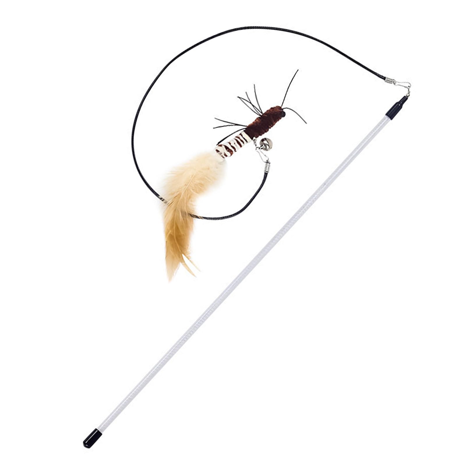 PASNMKvn Regulable Cats Fishing Rod Funny Cats Toy Teaser Stick Regulable Length Stick for Active Felines Fun and Engagement