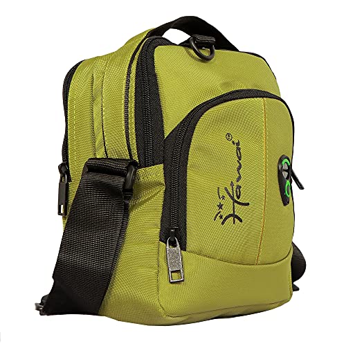 Image of Hawai PVC Coated Water Resistant Polyester Nylon Casual Sling Messenger Side Bag for Office College Outdoor Travel Daytrip-PUBWC1 for Men Women