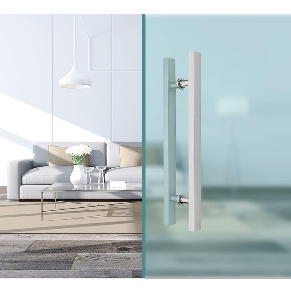 Maniglia per porta scorrevole per porta del fienile Maniglia per porta push-pull commerciale a tubo quadrato in acciaio inossidabile resistente/Maniglia per porta in vetro/Maniglia per porta