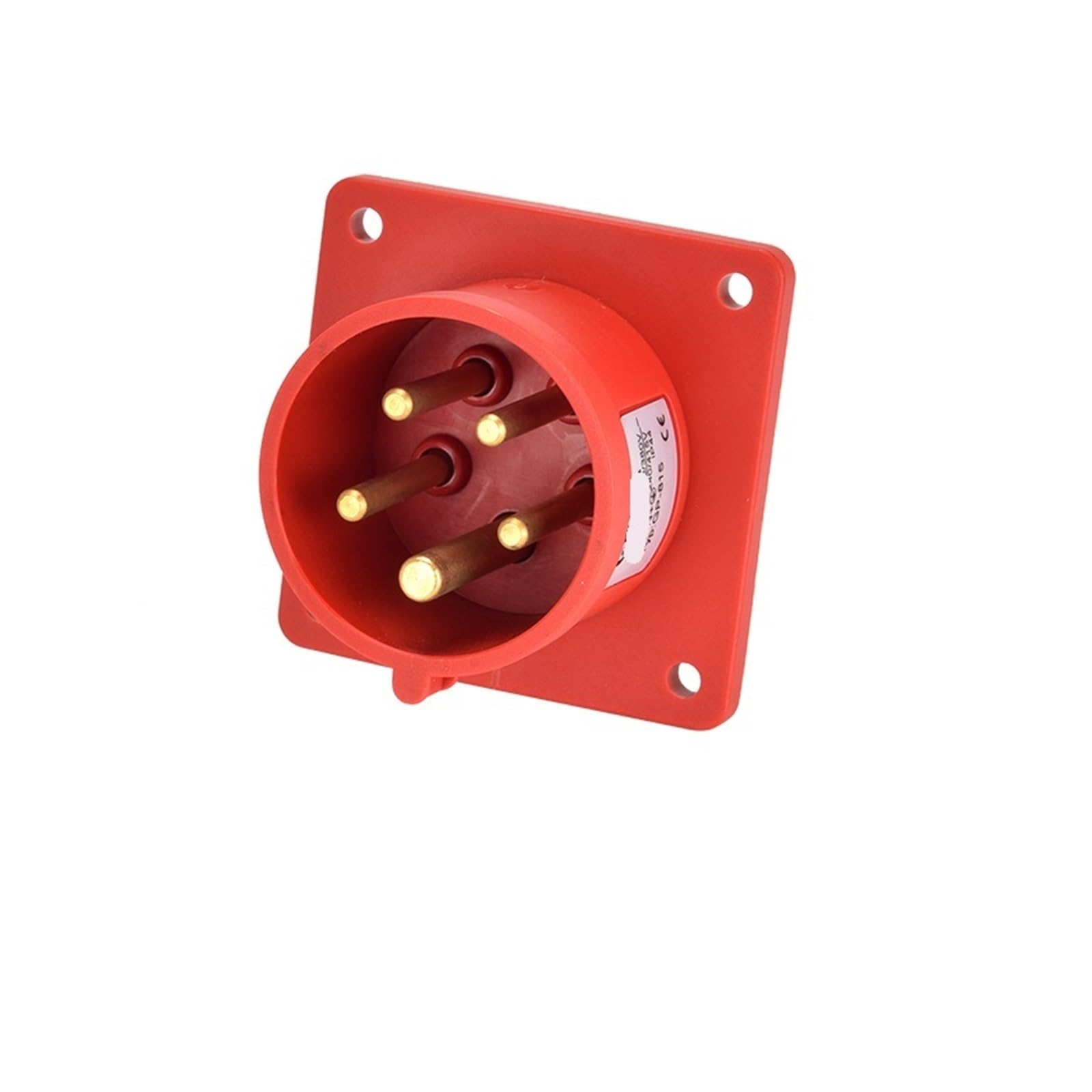 MUYTQAERG IP44 Industrial Plug Waterproof Socket Connector 16A 32A 3 Pin 4 5 Panel and Surface Coupler 220V 380V 415V(Panel Plug 5P 32A)