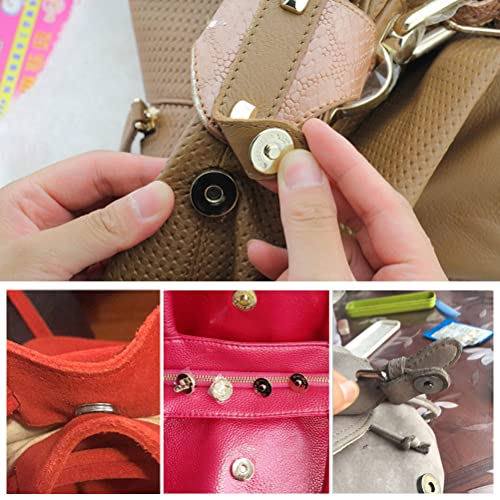TIMESETL 40 Sets 14mm Magnetic Button Clasps Snaps Fastener Clasps DIY Craft Sewing Buttons Knitting Buttons Sets for Sewing, Craft, Purses, Bags, Clothes, Leather, 4 Colors