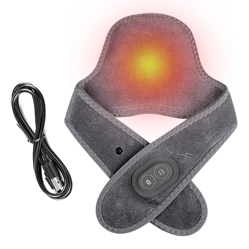 Massaggiatore cervicale ricaricabile – Cuscinetto riscaldante magnetico con calore regolabile,