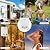 Outdoor Propane Tankless Water Heater - 6L 1.58 GPM Portable Gas Water Heater with Digital Display Overheating Protection & Handle for Camping Barn Cabin RV Washing Pets