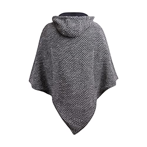 Virblatt - poncho uomo| lana & caldo pile | poncho...