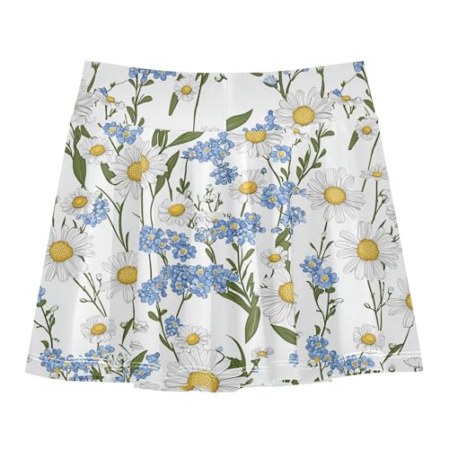 Girls Athletic Skirt with Built in Shorts Flowy Scort Skirt Little Girl Pleated Skirt for Kids with Pockets2