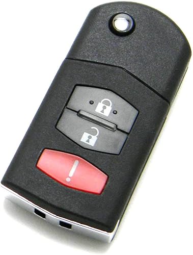 Miniatura 2 de Remoto electrónico del llavero del tirón de 3 botones del OEM compatible con Mazda (ID de la FCC: BGBX1T478SKE12501, P/N: BCR2-67-5RY)