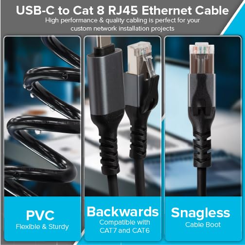 Câble Ethernet USB-C Cat 8 Maplin 5m : la solution aux connexions Wi-Fi instables - 3
