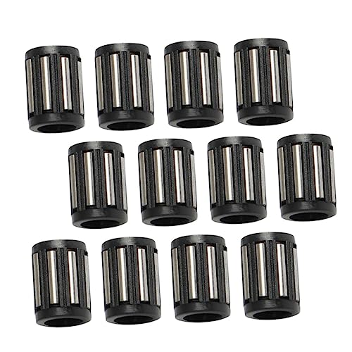 NAMOARLY 50pcs Plane Bearing Loose Needle Bearings Needle Roller Cage Assembly Bearing Linear Motion Bearing Roller Bearing Needle Cage Bearing Flange Bearings Bearing Bushing Plastic Black