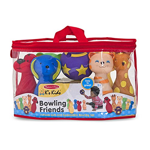 Melissa & Doug Animal Bowling Friends Soft Plastic 7-Piece Play Set - image 4