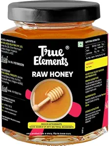 True Elements Raw Honey 350gm - Unprocessed, Pure Honey | Natural Honey