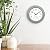 La Crosse Clock 433-3020 8-inch Indoor/Outdoor Sage Green Quartz Wall Clock with Temperature