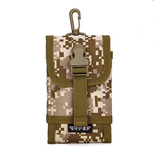 HUNTVP Tactical Phone Pouch Bag WR MOLLE Waist Belt Pack Fit for 5" 6" Cell Phone - HUNTVP