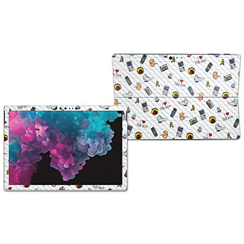 Image of MIGHTY SKINS MightySkins Carbon Fiber Skin for Microsoft Surface Pro 6 - Love The 90s | Protective, Durable Textured Carbon Fiber Finish | Easy to Apply, Remove, and Change Styles | Made in The USA