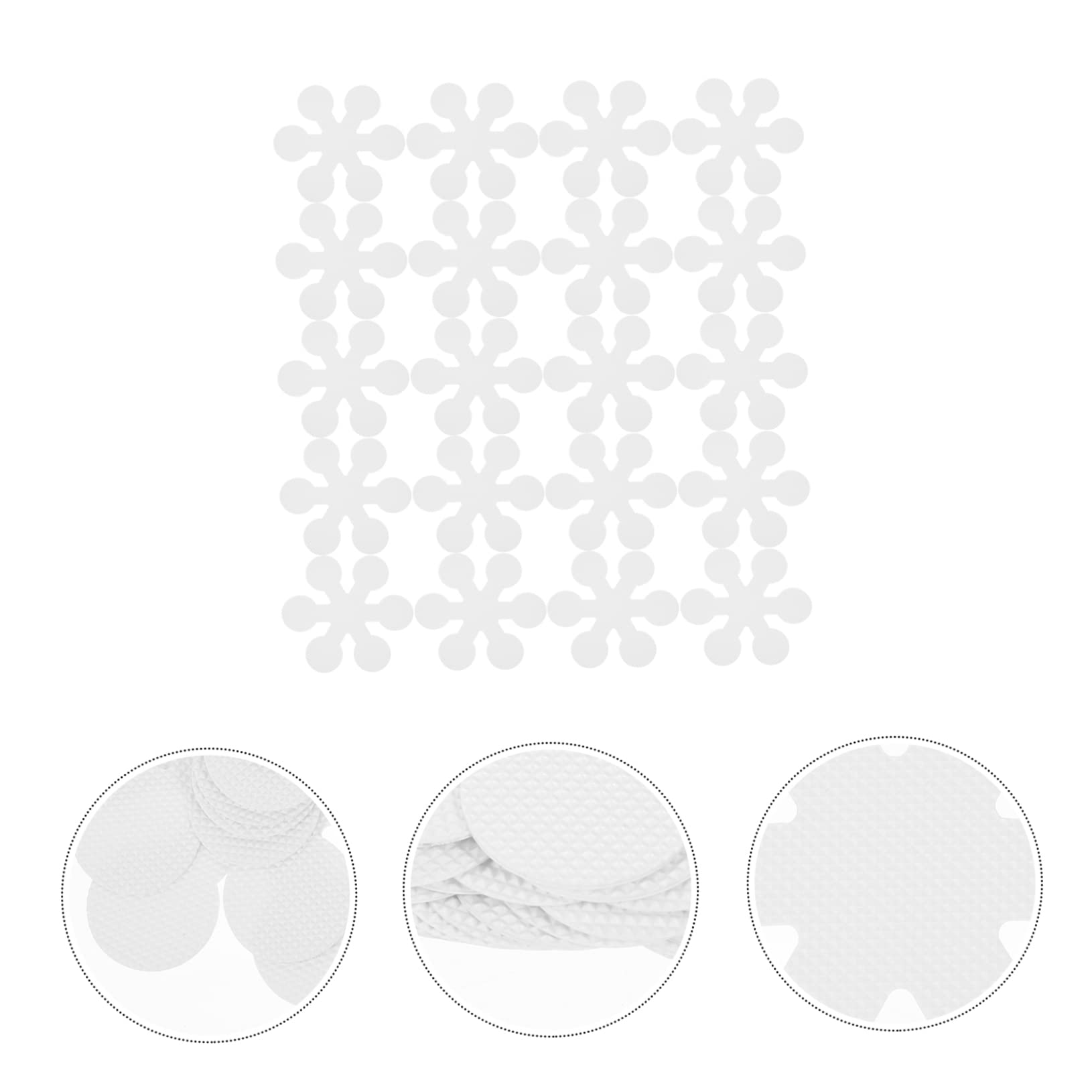 100 Piezas Pegatinas Antideslizantes para el Suelo en Forma de de Nieve Pegatinas Tiras de Seguridad para bañeras chuvasquero Adhesivos para bañera Antideslizantes peva