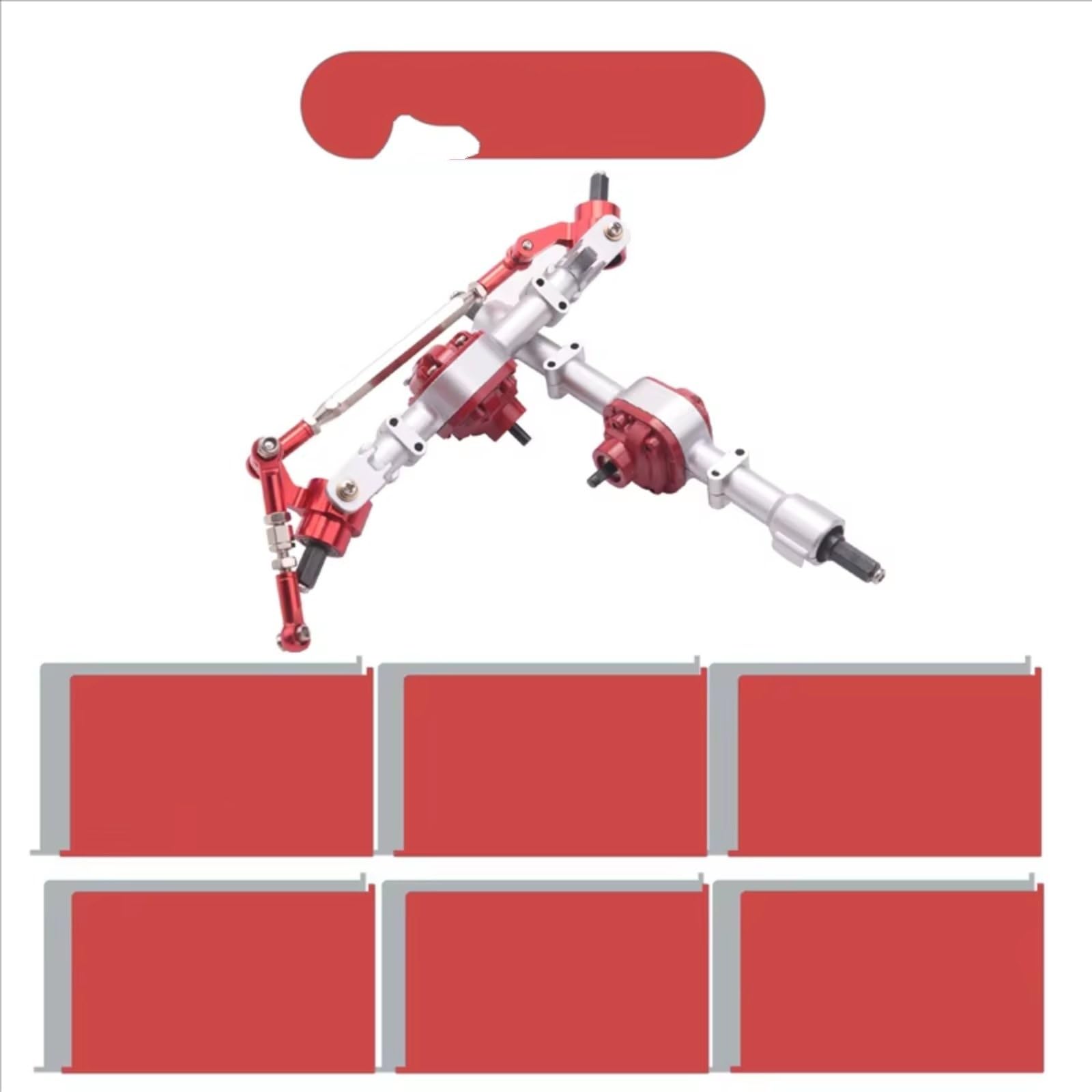 Compatible con MN D90 D91 D96 D99S MN90 MN96 MN99 para MN99S 1/12 RC Cars Piezas De Actualización Ejes Completos Delanteros Y Traseros Metal Piezas