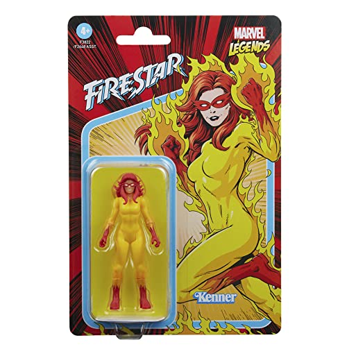 Marvel Hasbro Legends Series 3.75-Inch Retro 375 Collection Firestar Collectible Action Figure, Toys For Kids Ages 4 And Up #TOP2