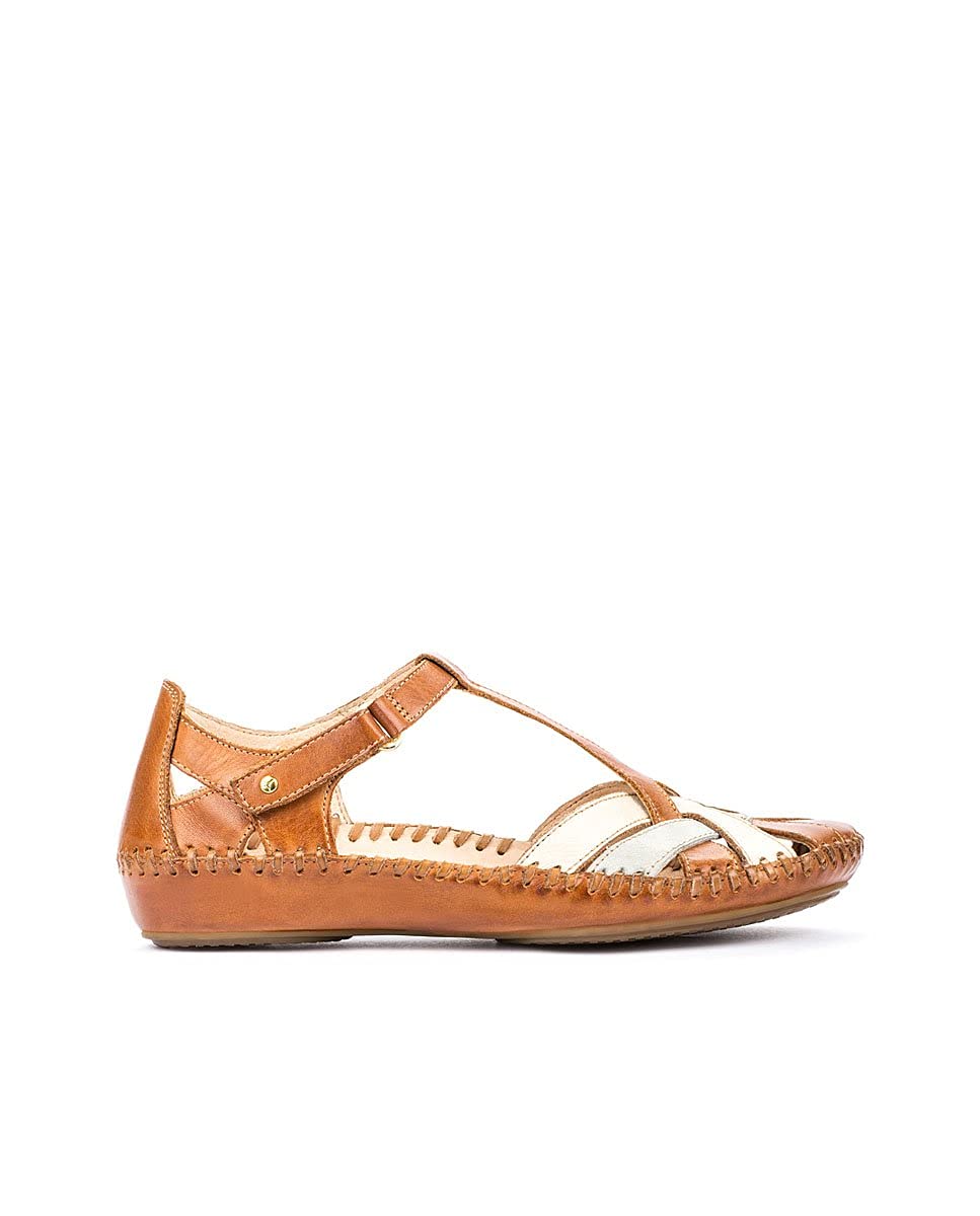PIKOLINOS Vallarta 655 Leather Wedge Sandals - Hand-Sewn With Adjustable Velcro Straps 9 thumbnail image