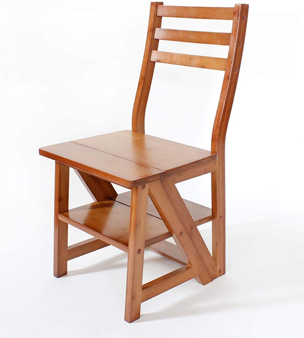 Sgabello Sedia Scala Scaletta Richiudibile In Legno Chiaro Da Interno - Foto 14