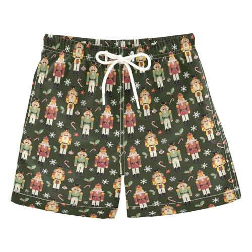 Boys Swim Trunks 2-12 Years Board Shorts Little Boys Nutcracker Christmas Quick Dry Beach Swimwear Shorts