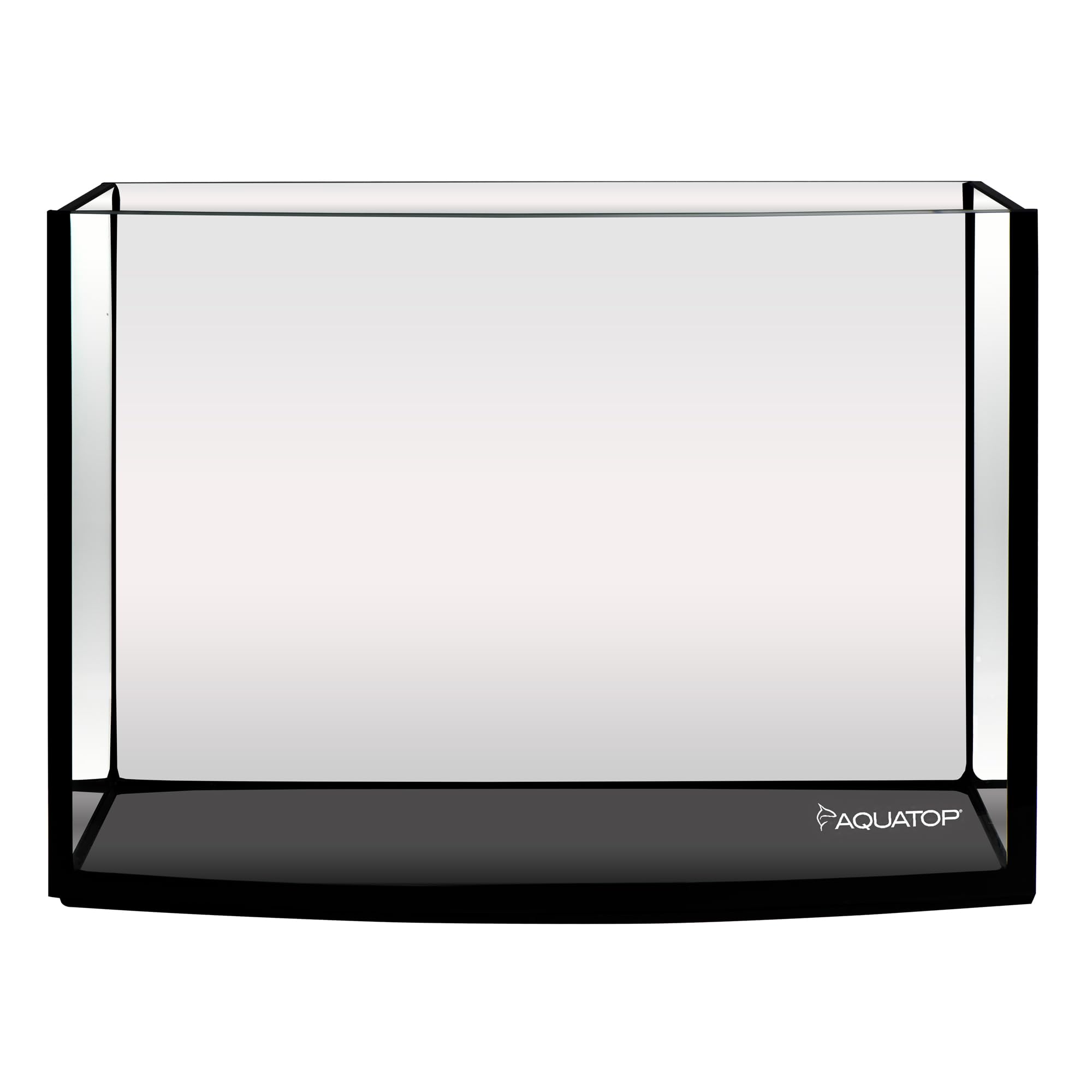 Aquatop EuroStyle ES-12 Aquarium Bowfront de 10 litres – Nano aquarium en verre semi-circulaire, sans danger pour l'eau douce et l'eau salée, aquariums de bureau, aquarium panoramique