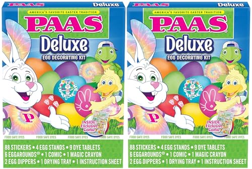 PAAS Deluxe Easter Egg Decorating Kit (Set of 2) - America's Favorite Easter Tradition