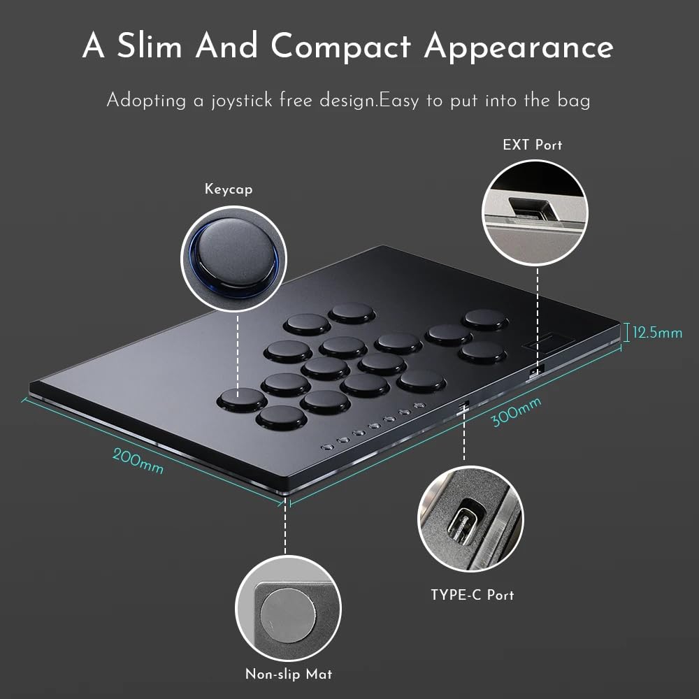 Amazon.com: Fighting Hitbox Hitbox Controller Button Rim leverless