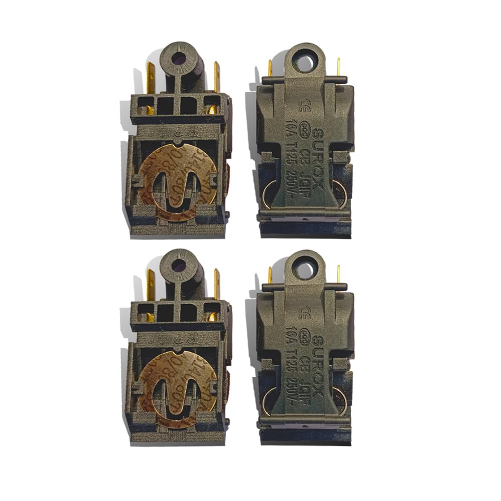 iEI Electric Kettle 13A -250V AC Brass Pin Alongwith Normal Close Tempearture Control Male and Female W Socket Thermostat Black Switch Button Steam Spear Parts. (KETTLE SWITCH 2 PC)-image-10