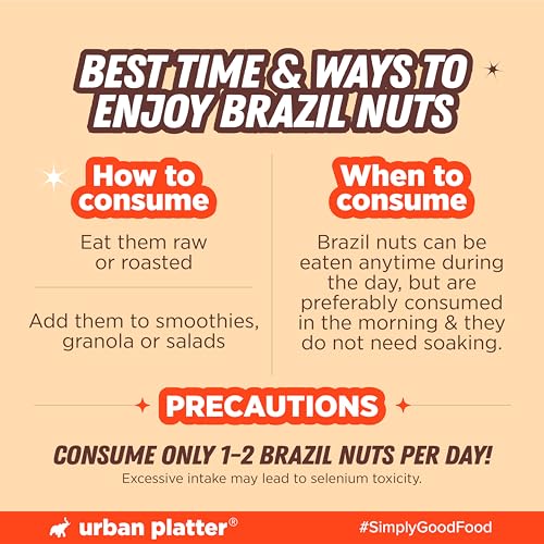 Image of Urban Platter Brazil Nuts, 500g (Rich in Selenium | Superfood | Have 1 Daily | Product of Peru)